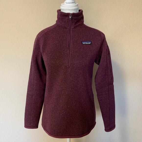 Patagonia Better Sweater 1/4-Zip Fleece in heathered plum - Picture 1 of 6